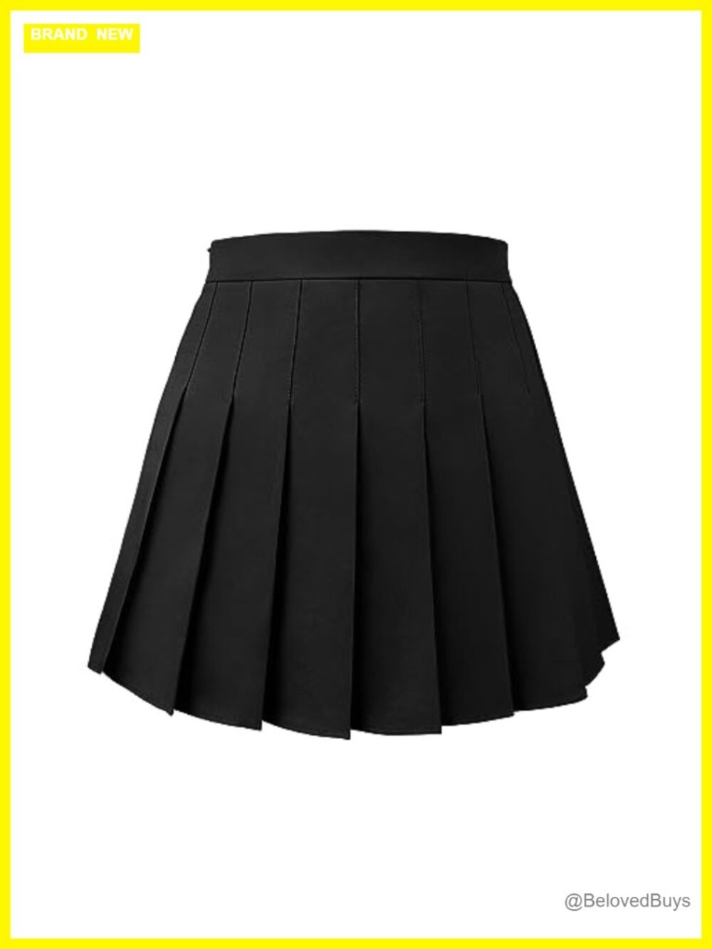 Women's Pleated Skater Skirt with Shorts Elastic Waist Tennis Golf Athletic
